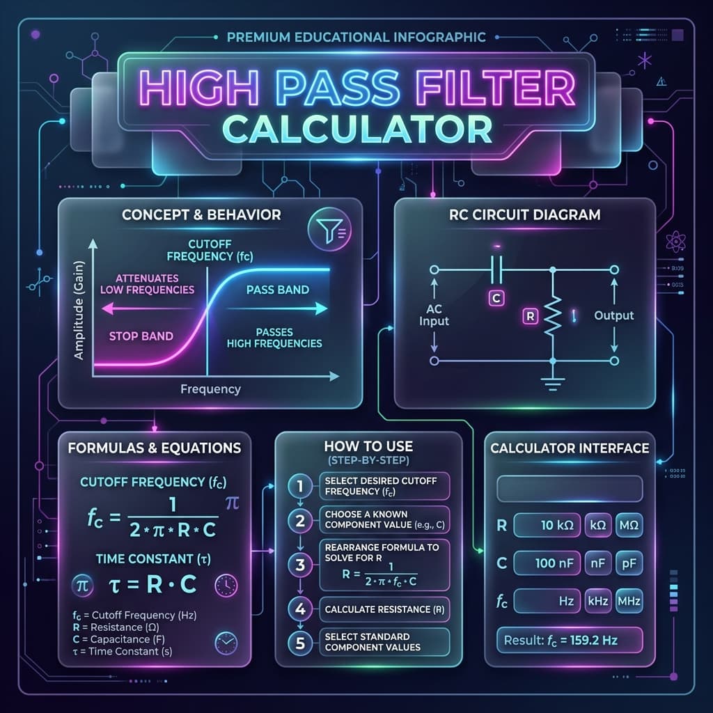 High Pass Filter Infographic