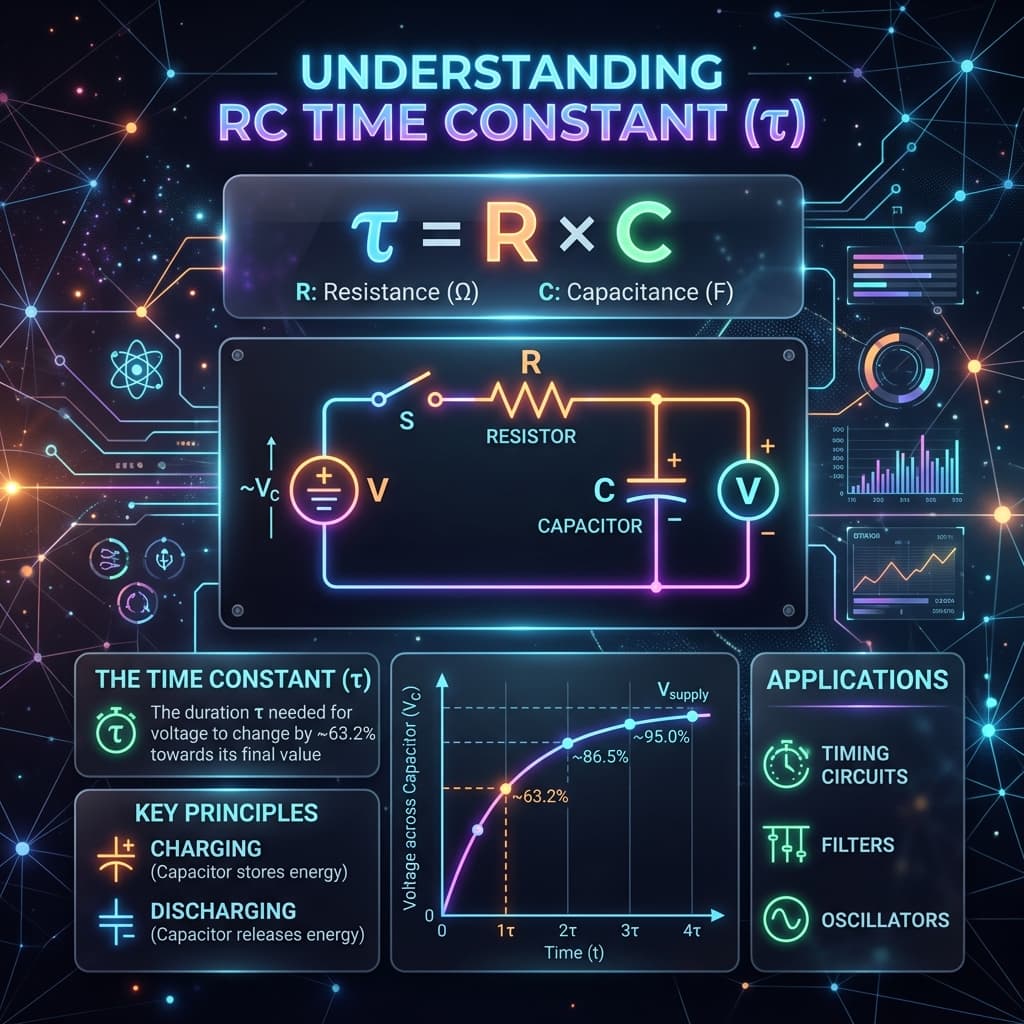 RC Time Constant Infographic