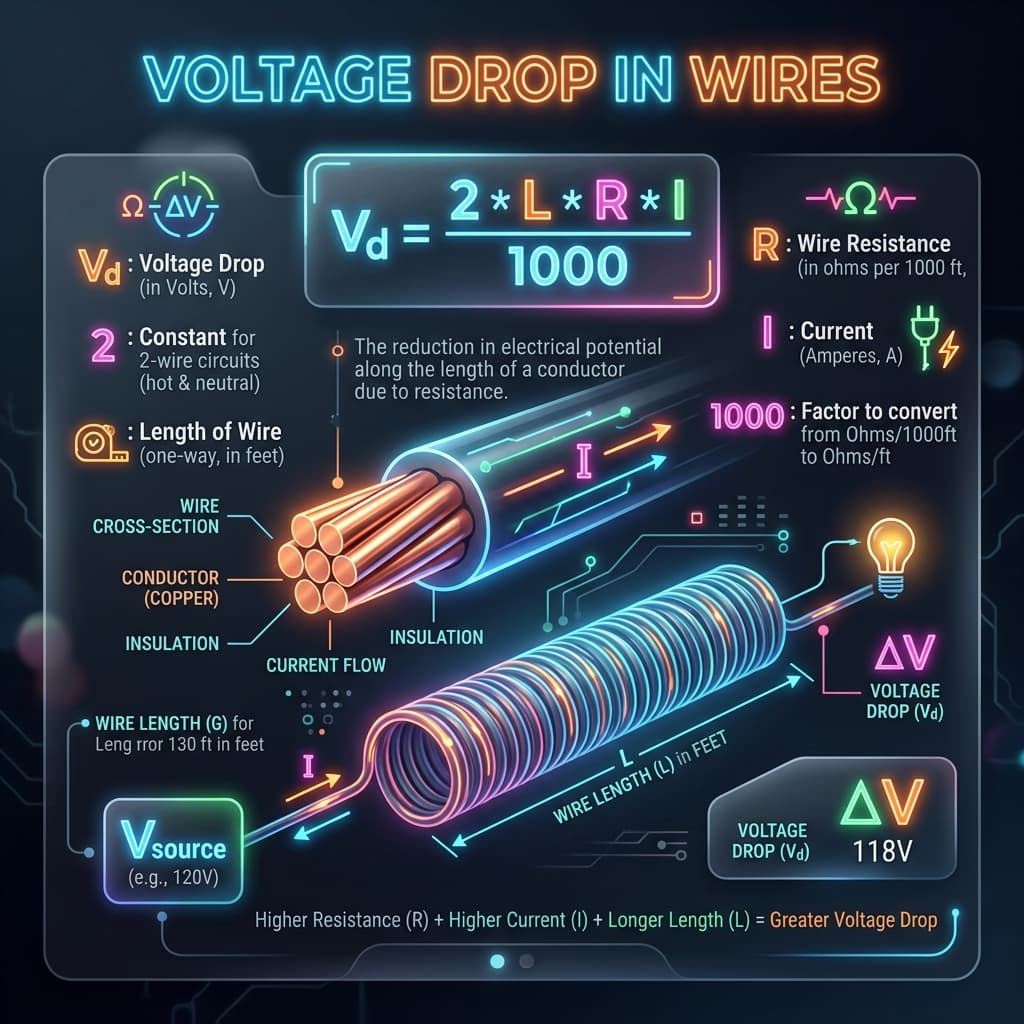 Voltage Drop Infographic
