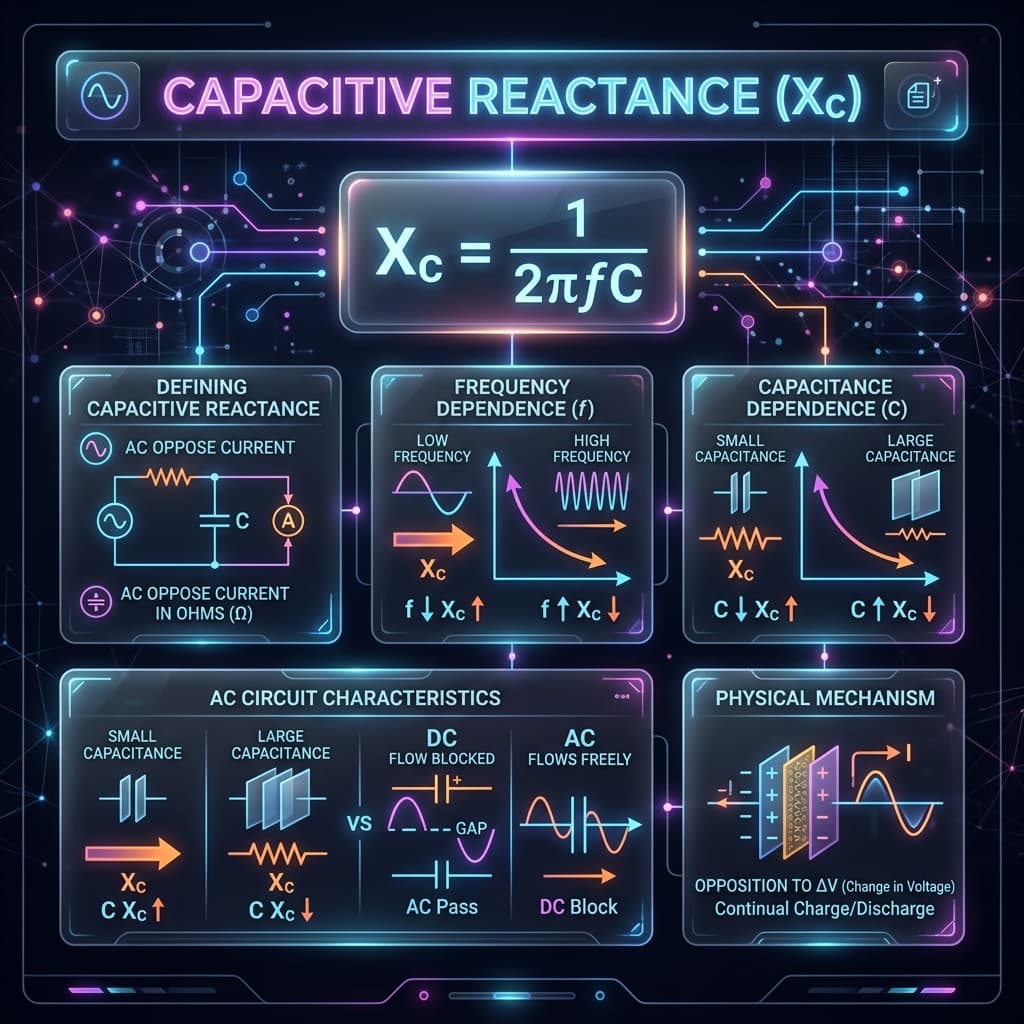 Capacitive Reactance Infographic
