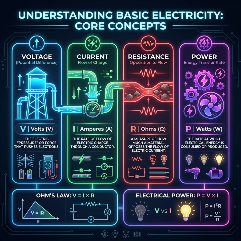 Basic Electricity Infographic