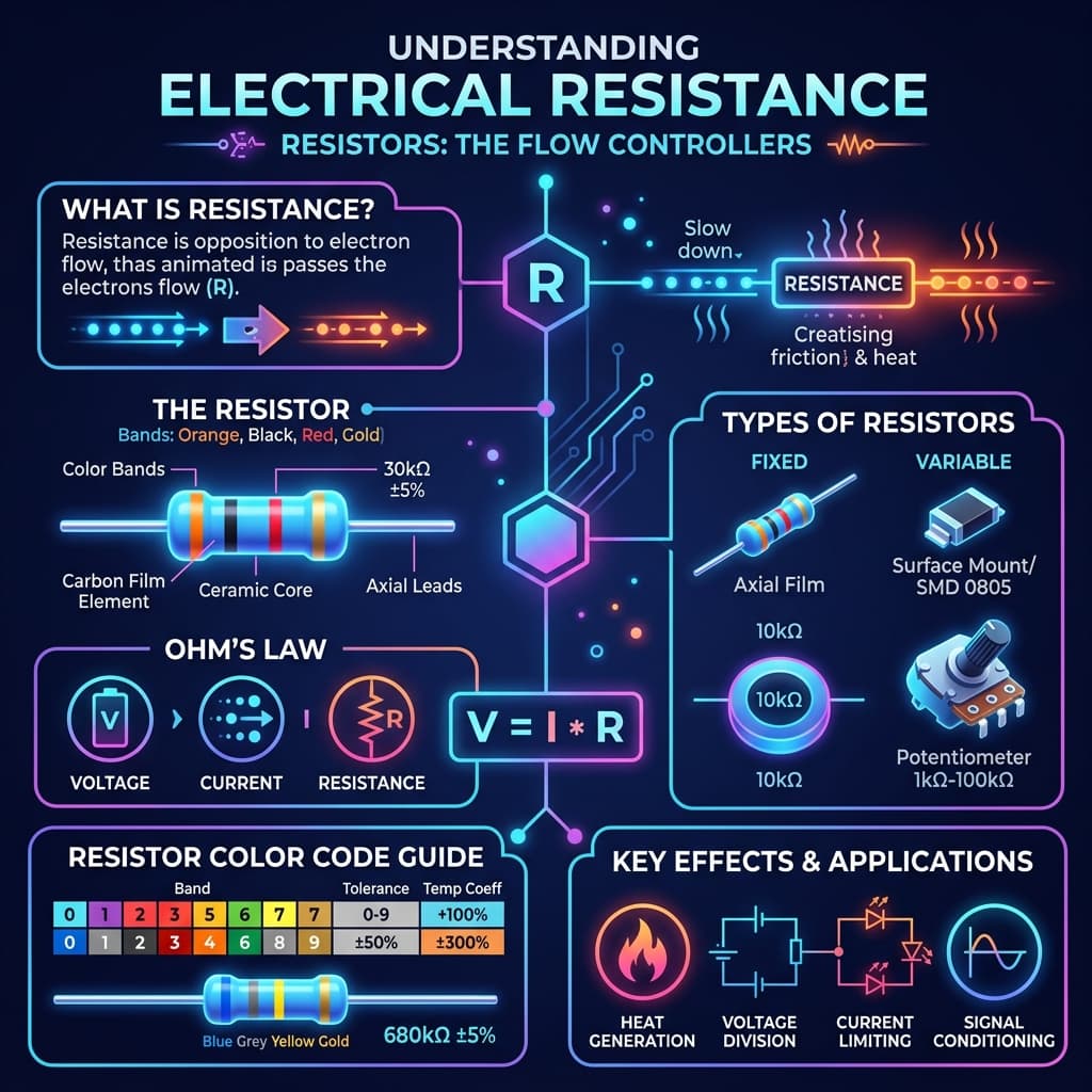 Resistor Color Code Infographic