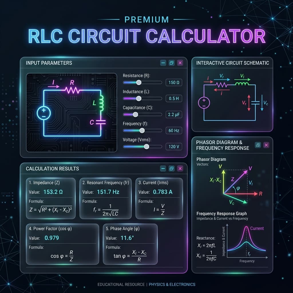 RLC Circuit Infographic